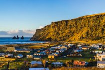 Nascer do sol em Vik, Islândia, Europa — Fotografia de Stock