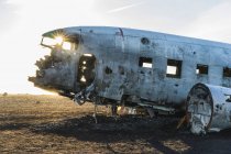 Acidente de avião, Região Sul, Islândia — Fotografia de Stock
