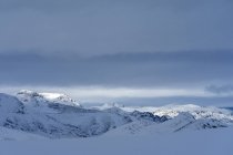 Schnee in der Winterlandschaft des Naturparks Babia — Stockfoto