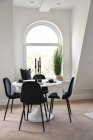 Lusso e bella sala da pranzo interior design — Foto stock