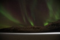 Luzes do Norte espetaculares em Tromso — Fotografia de Stock