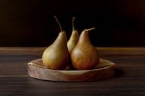 Platter of pears still life — Stock Photo
