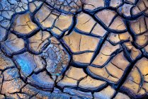 Abstract texture of cracked mud with wonderful colors and formations — Stock Photo