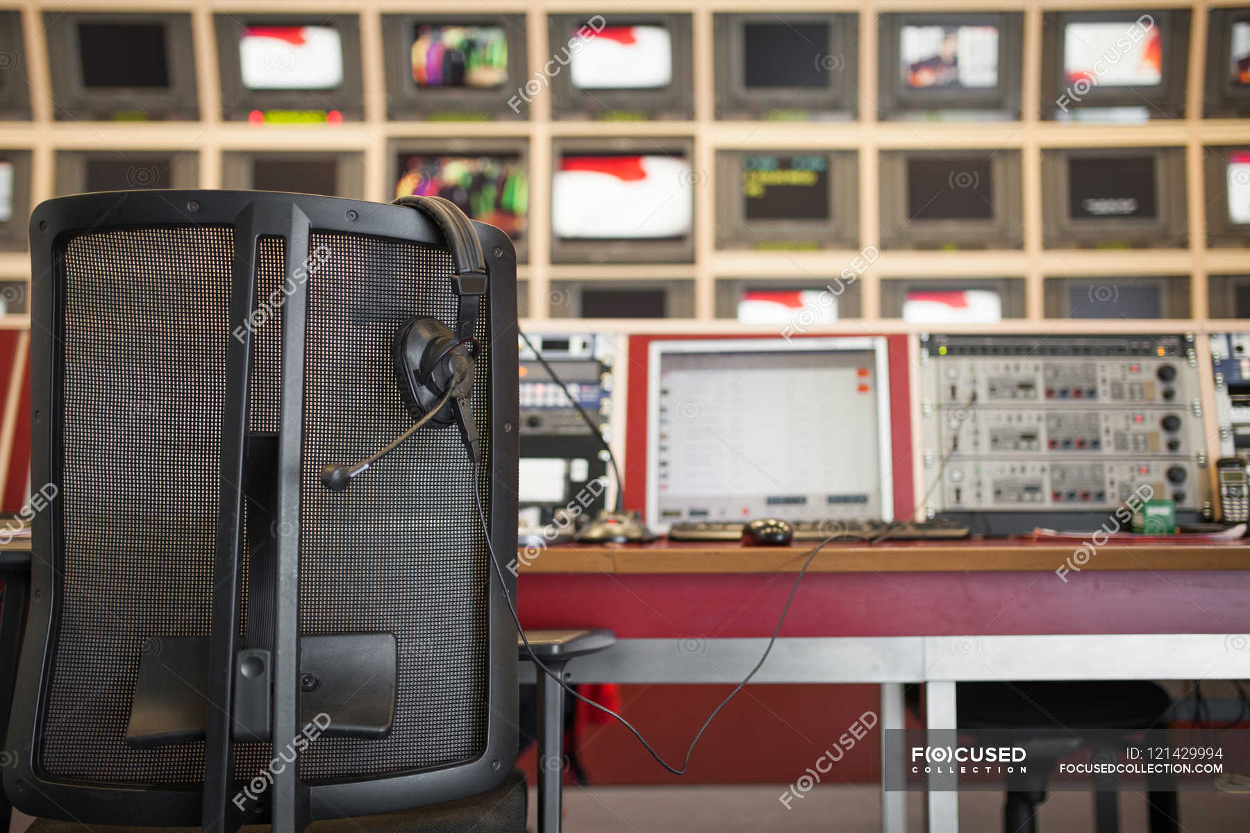 Professional tv studio equipment — volume, camera Stock Photo