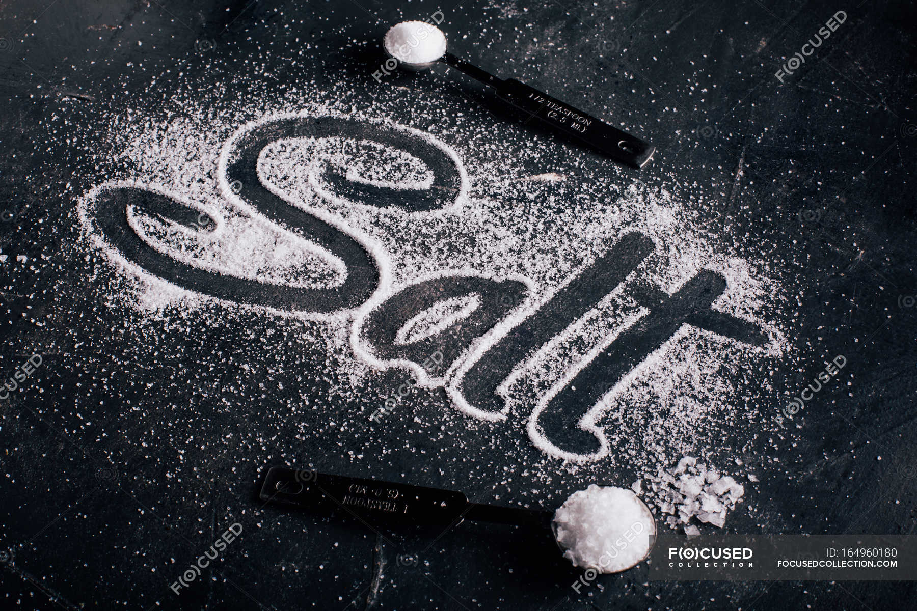 salt-and-the-word-salt-baking-sign-stock-photo-164960180