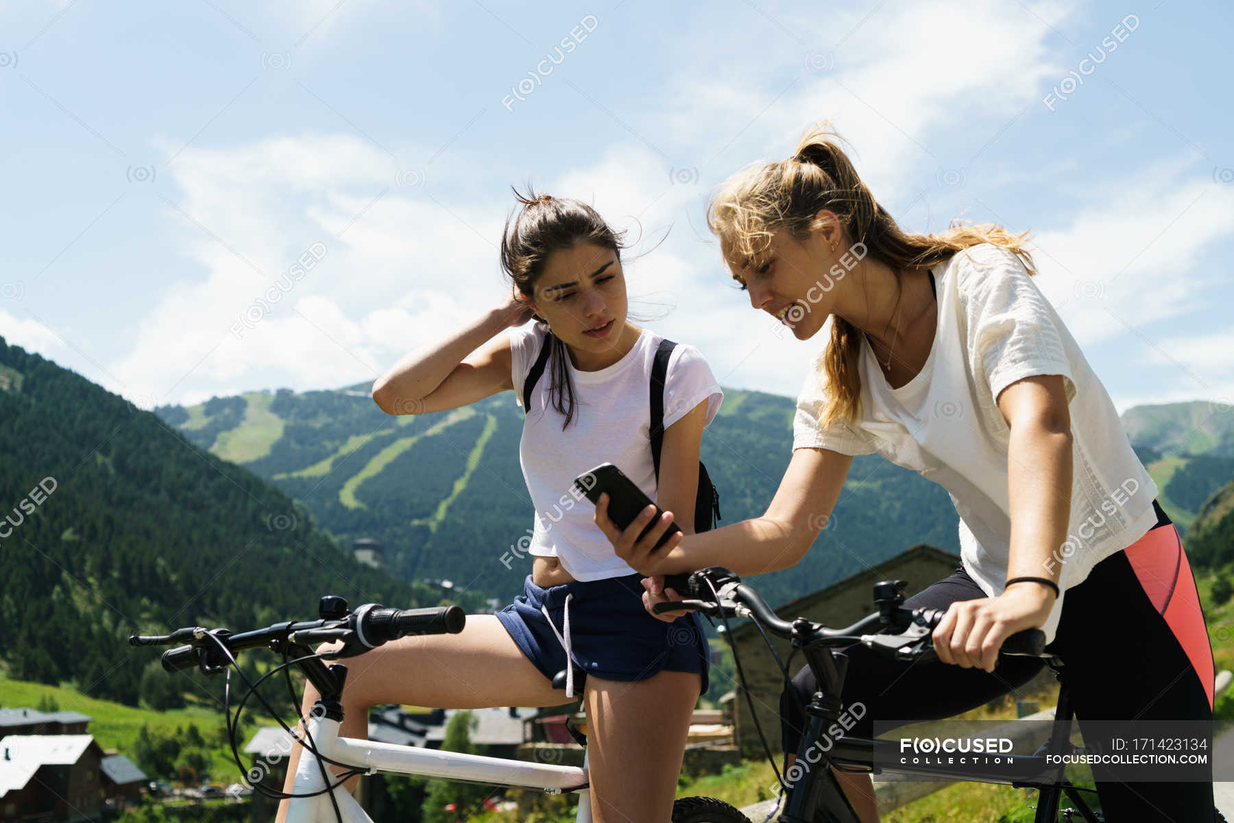 girls on bicycles