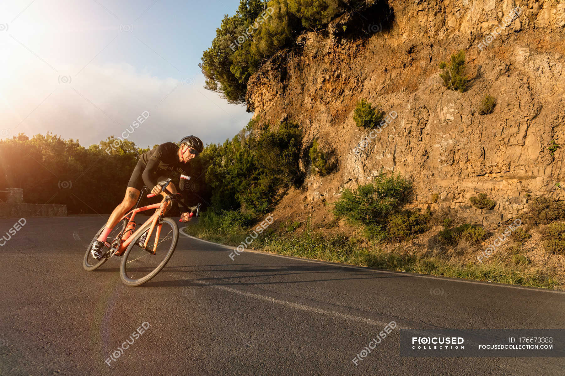 road bike on pavement