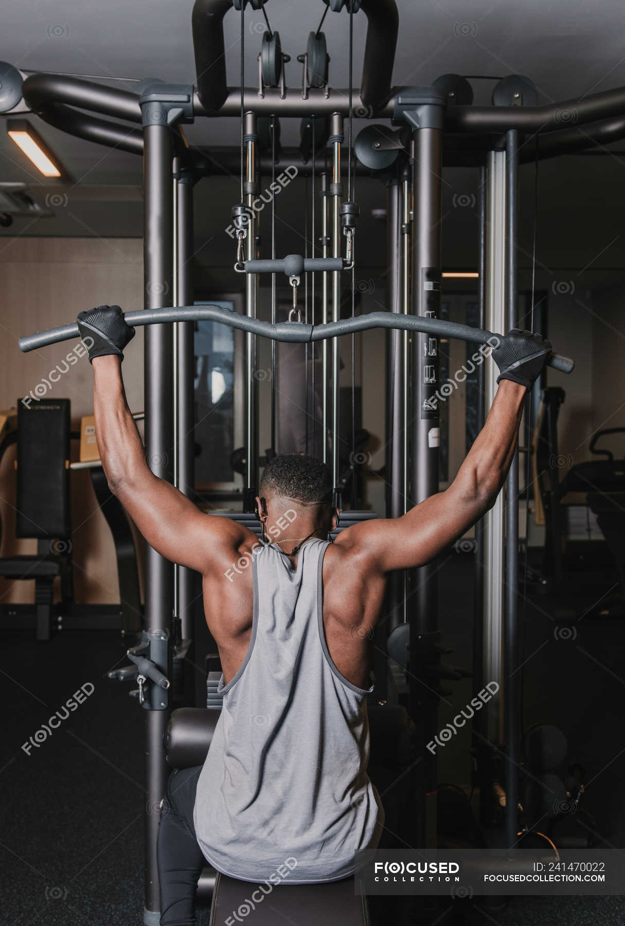 Fit man posing at the gym Royalty-Free Stock Image - Storyblocks