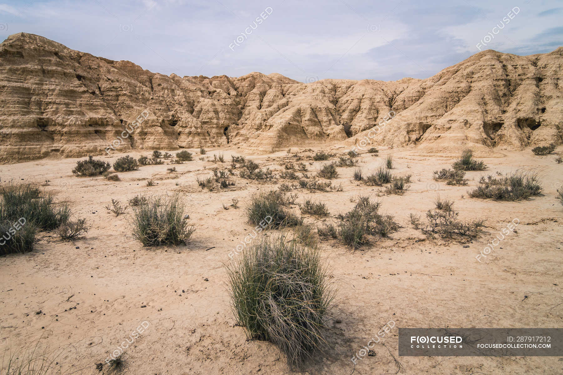 Landscape of desert hills on background of blue sky — amazing, adventure -  Stock Photo | #287917212