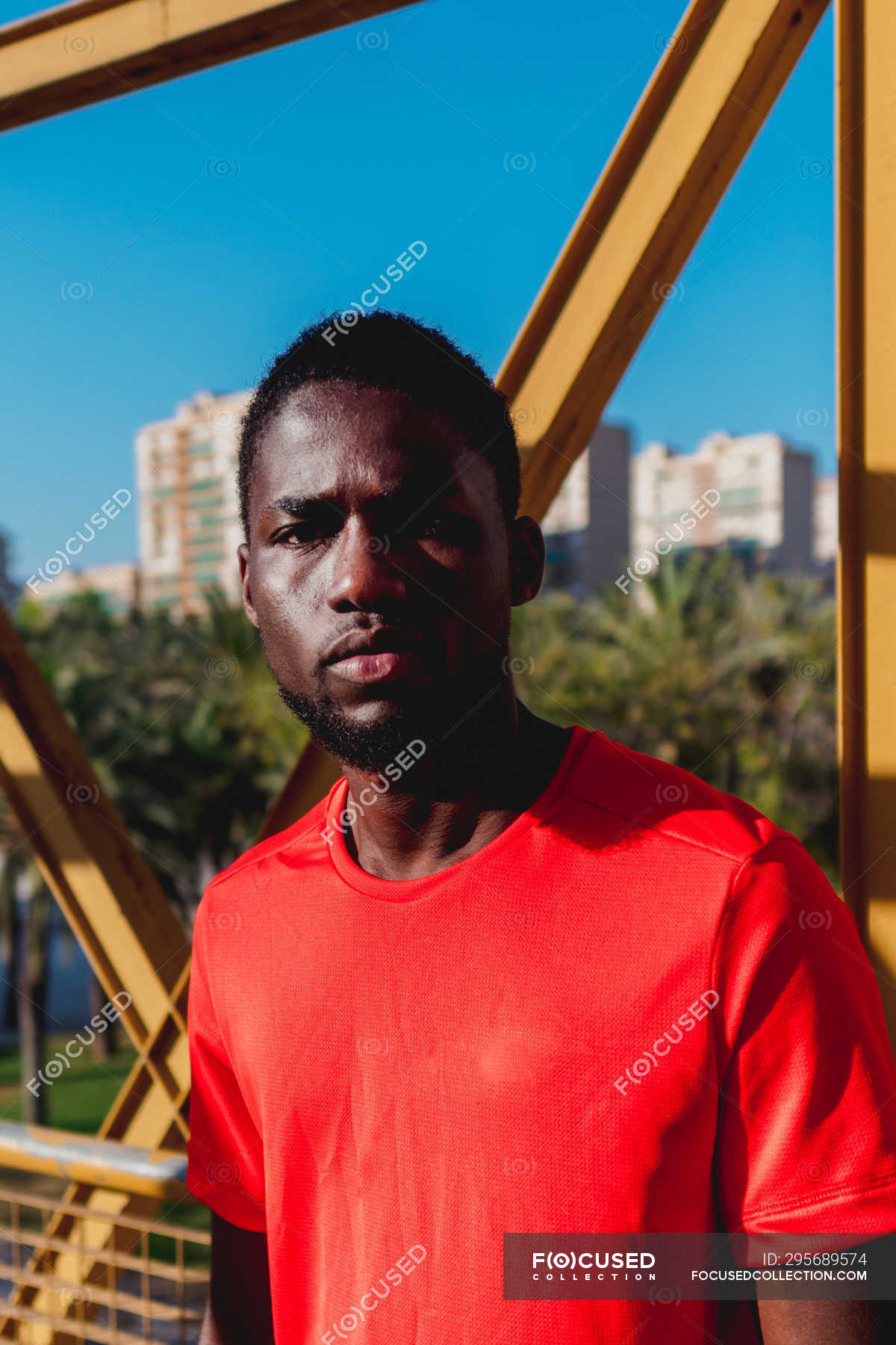 bright red t shirt