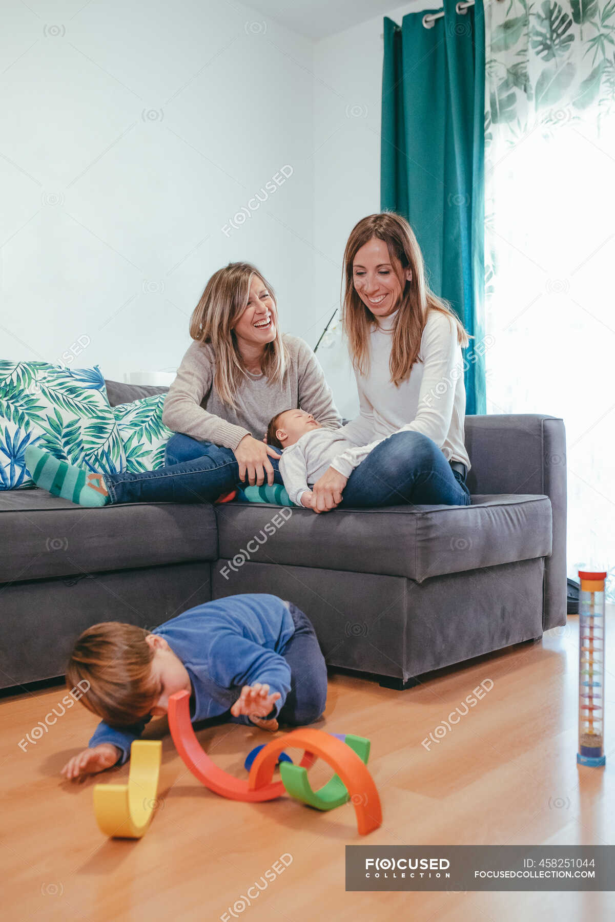 On the couch lesbians 'Hottest mom