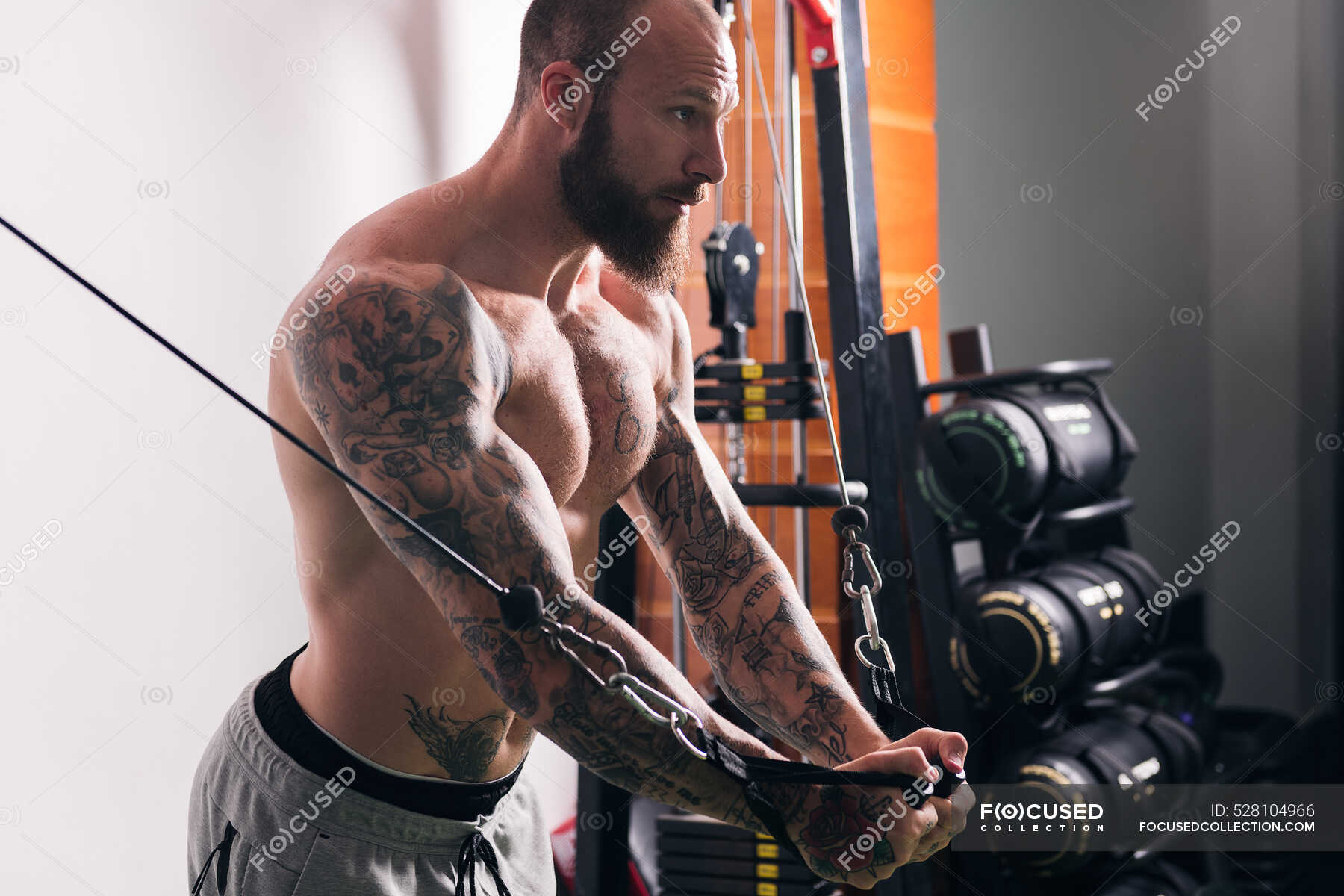 Muscular Men With Tattoos Images  Browse 29461 Stock Photos Vectors and  Video  Adobe Stock