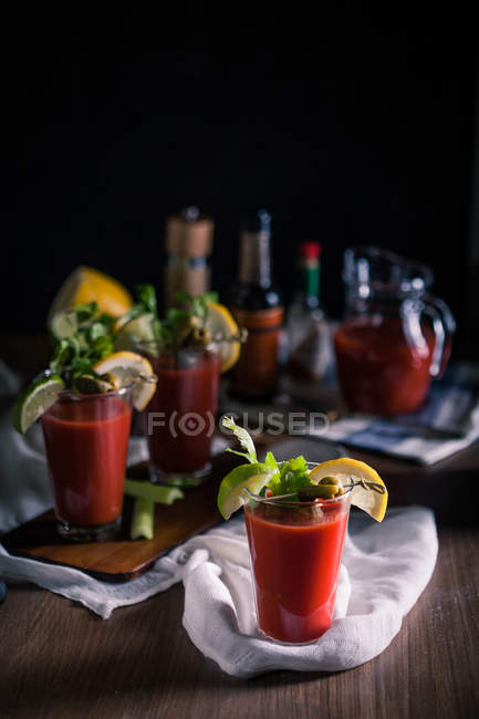 Bloody Mary cócteles - foto de stock