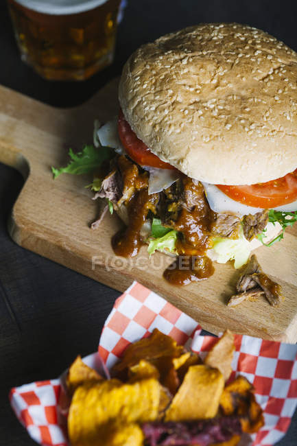 Delicious looking sandwich — Stock Photo
