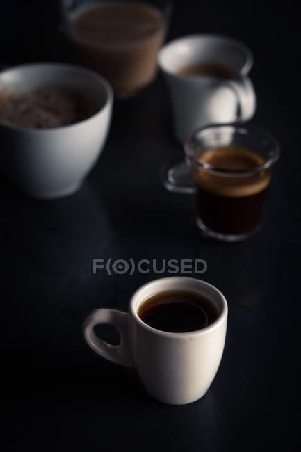 Vários tipos de café — Fotografia de Stock