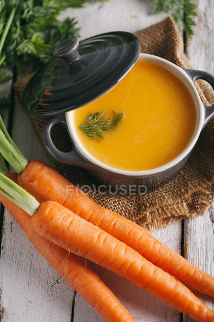 Zucca tradizionale zuppa di crema — Foto stock