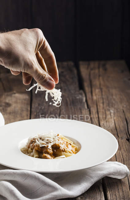Délicieux Macaroni Bolognais — Photo de stock