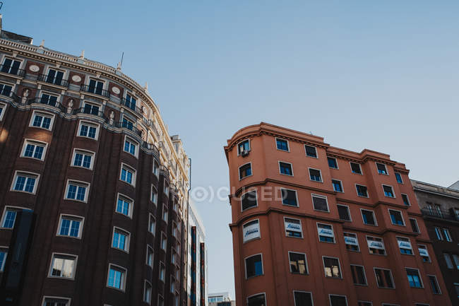 Modern brick buildings — Stock Photo