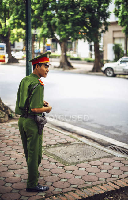 Офіцер поліції в Ханої — Stock Photo