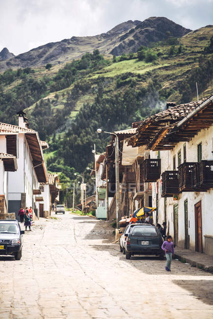 Small village in Huaraz — Stock Photo