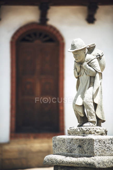 Статуя в Huaraz, Перу — стокове фото