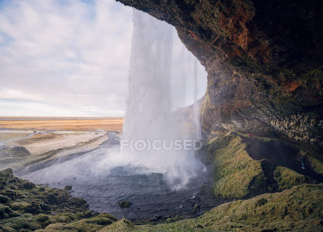Wasserfall Seljalandsfoss in Island — Stockfoto