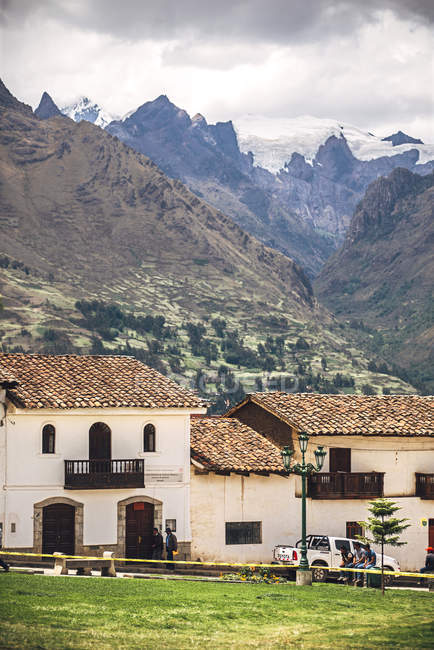 Pequena aldeia em Huaraz — Fotografia de Stock