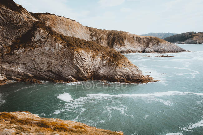 Water flowing calmly in mountain valley — Stock Photo