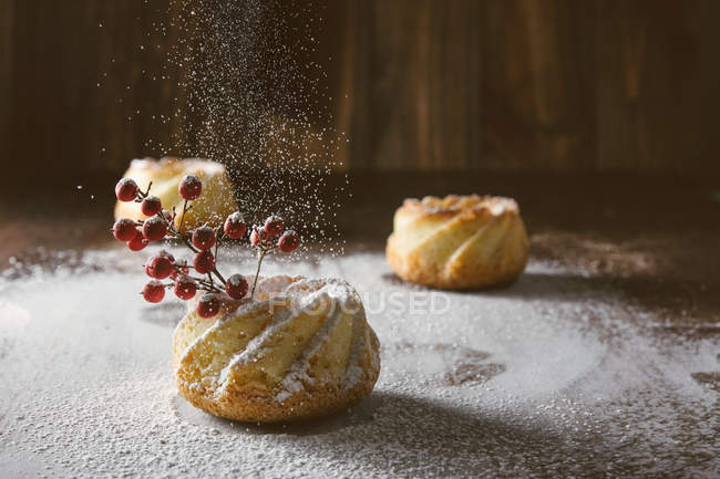 Sugar Icing on Tasty Pastries — Stock Photo