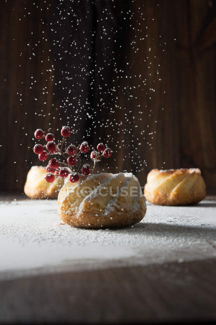 Цукру обмерзання на смачні тістечка — стокове фото