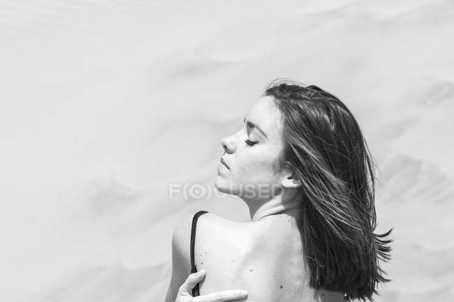 Sensual woman in swimsuit — Stock Photo