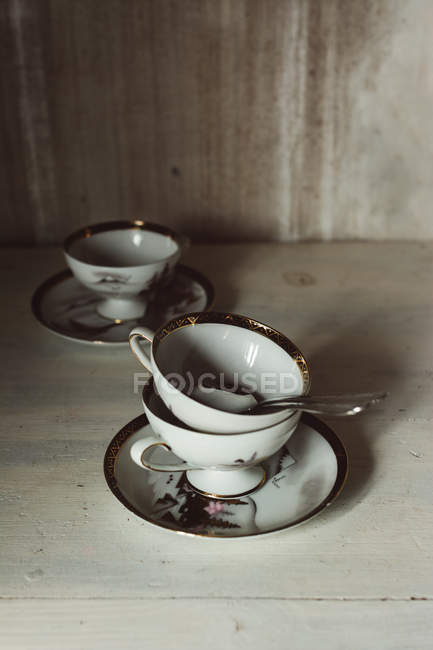 Alte chinesische Teetassen — Stockfoto