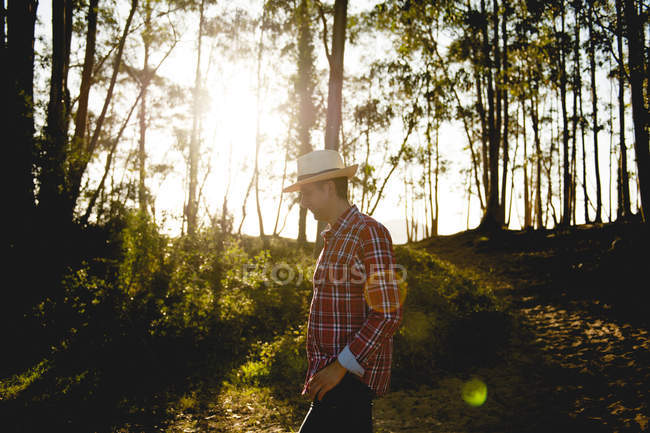 Adult man in park — Stock Photo