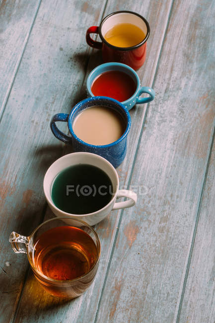 Различные виды чая — стоковое фото