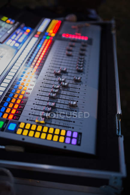 Audio mixer board — Stock Photo