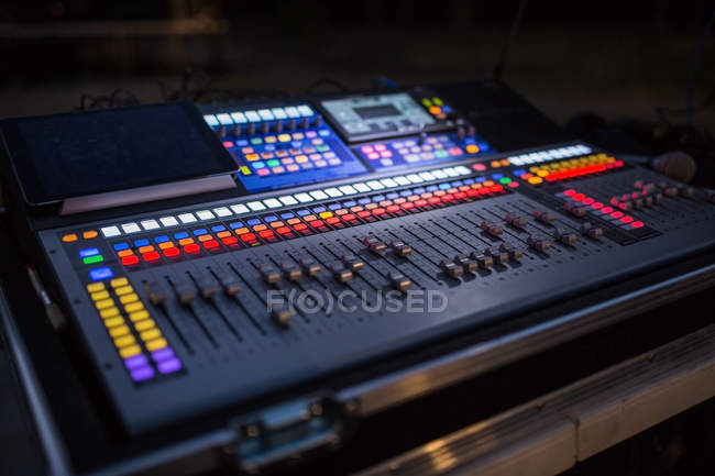 Audio mixer board — Stock Photo