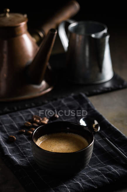 Кофе и ретро кофе — стоковое фото
