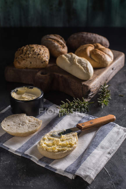 Différents types de pain — Photo de stock