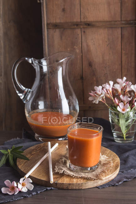Gaspacho, sopa de tomate — Fotografia de Stock
