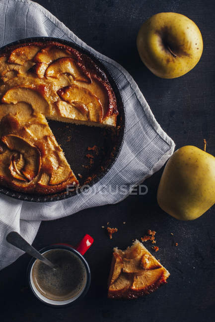 Deliziosa torta di mele — Foto stock