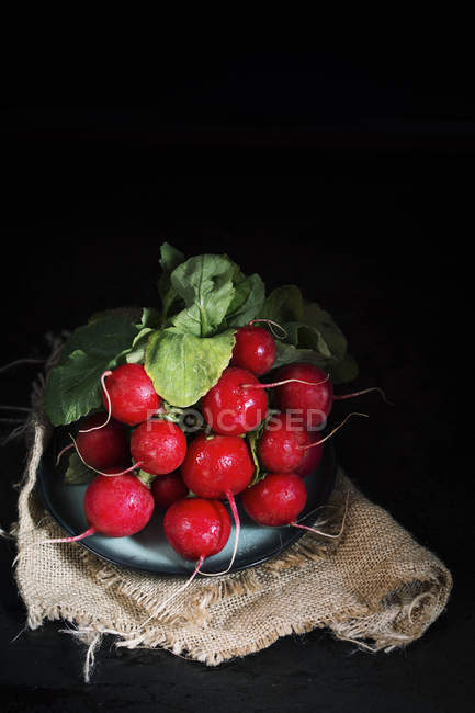 Bunch of fresh radishes — Stock Photo