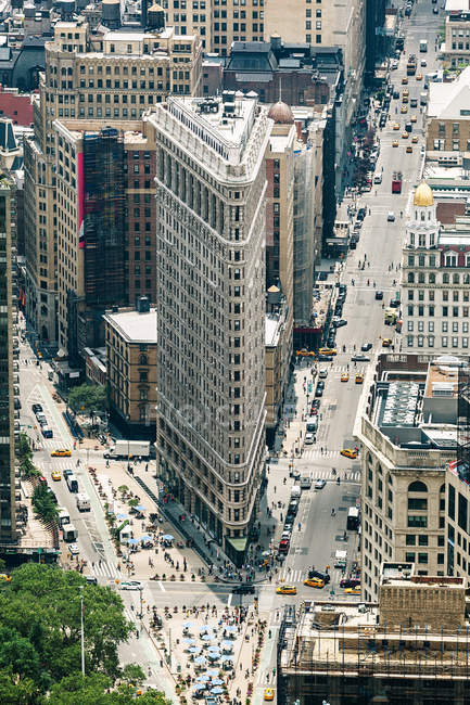 Будівлі Флетайрон, Нью-Йорк — стокове фото