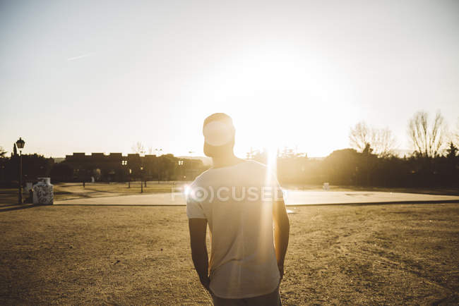 Back view of young man — Stock Photo
