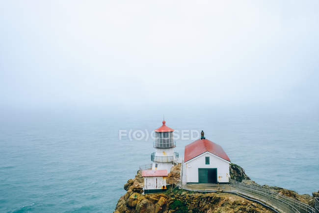 Point Reyes lighthouse in California. — Stock Photo
