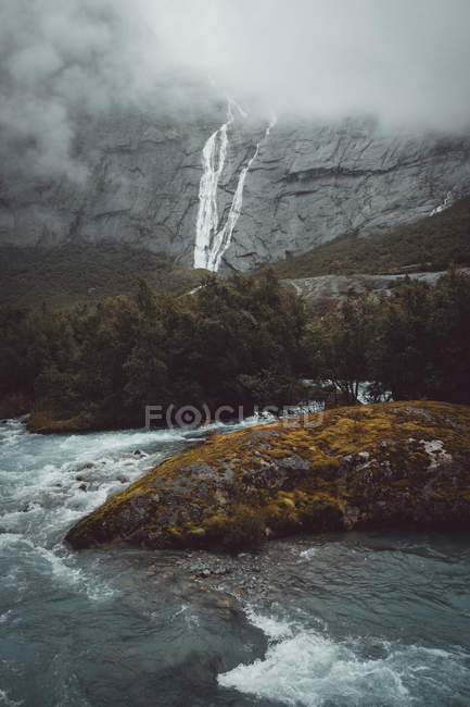 Landscape of north glacier — Stock Photo