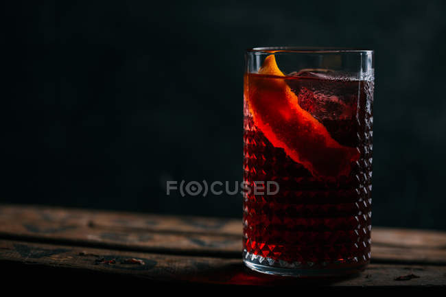 Cocktail Negroni, vecchio stile — Foto stock