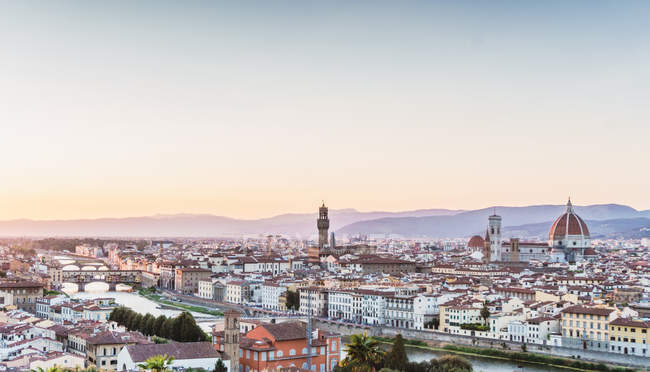 Vue sur Florence vieille ville — Photo de stock