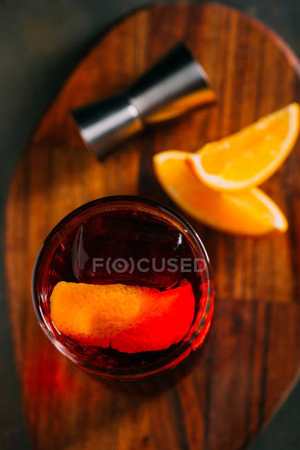 Negroni-Cocktail, altmodisch — Stockfoto