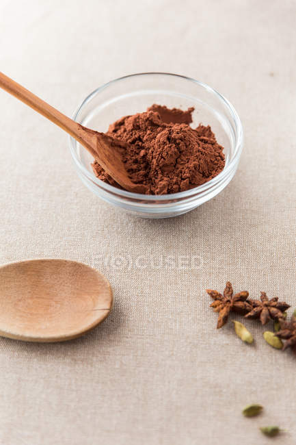 Bowl of ground spices — Stock Photo