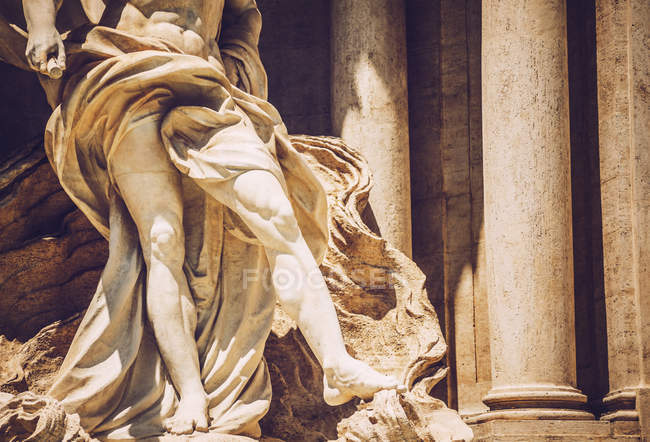 Обрізати зображення Fontana di Trevi в Римі — стокове фото
